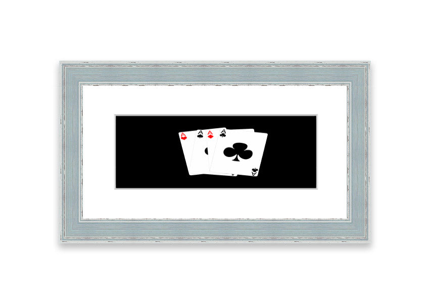 Aces High Cornwall framed print showcasing vibrant colors and intricate details, ready to hang on a wall.